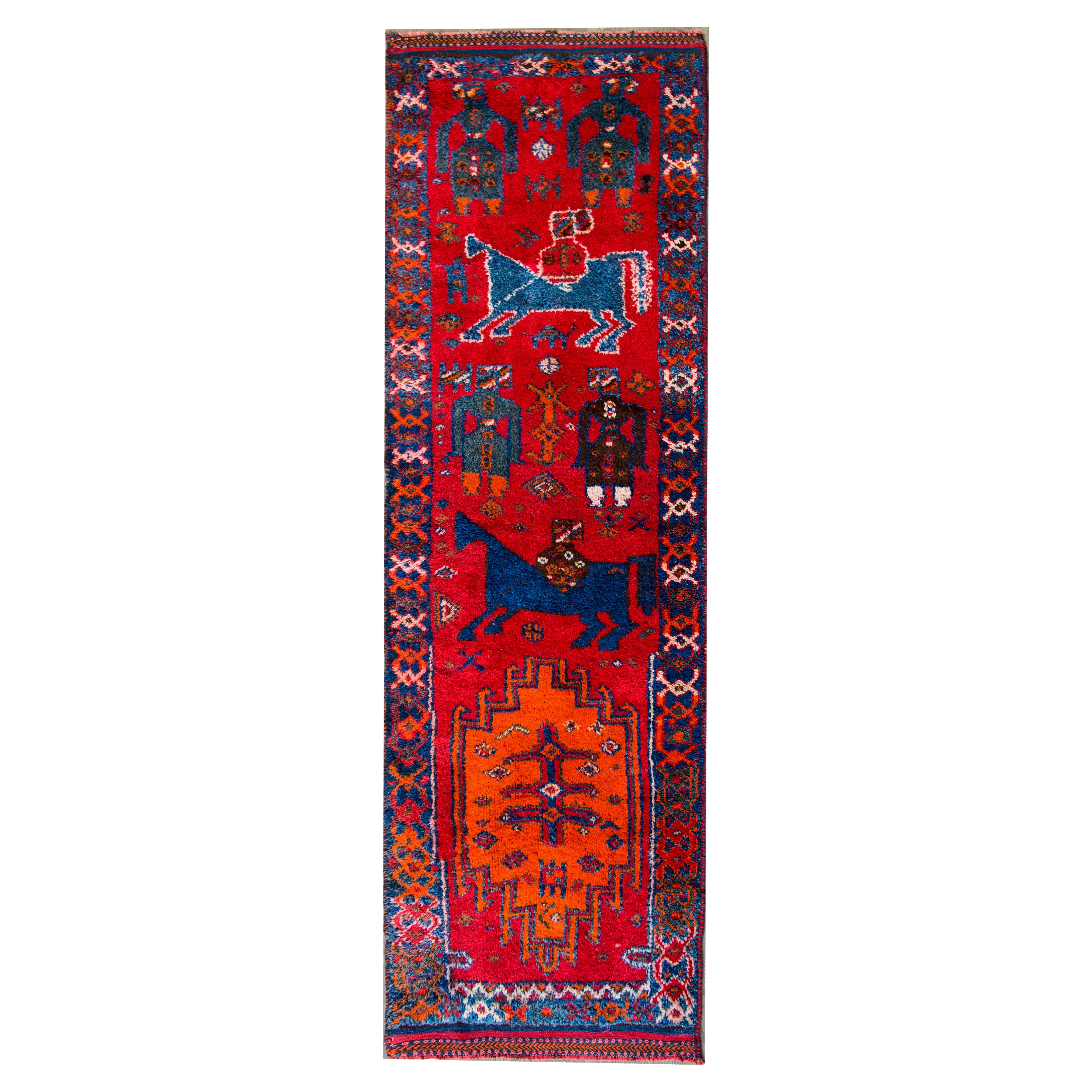 Türkischer Oushak-Teppich aus der Mitte des 20.