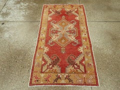Galerie Shabab Collection Mid-20th Century Turkish Oushak Throw Rug