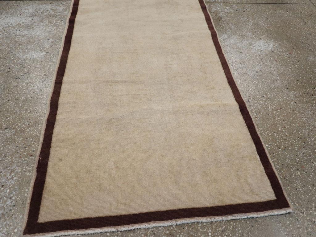 Alfombra turca Oushak de mediados del siglo XX Lana en venta