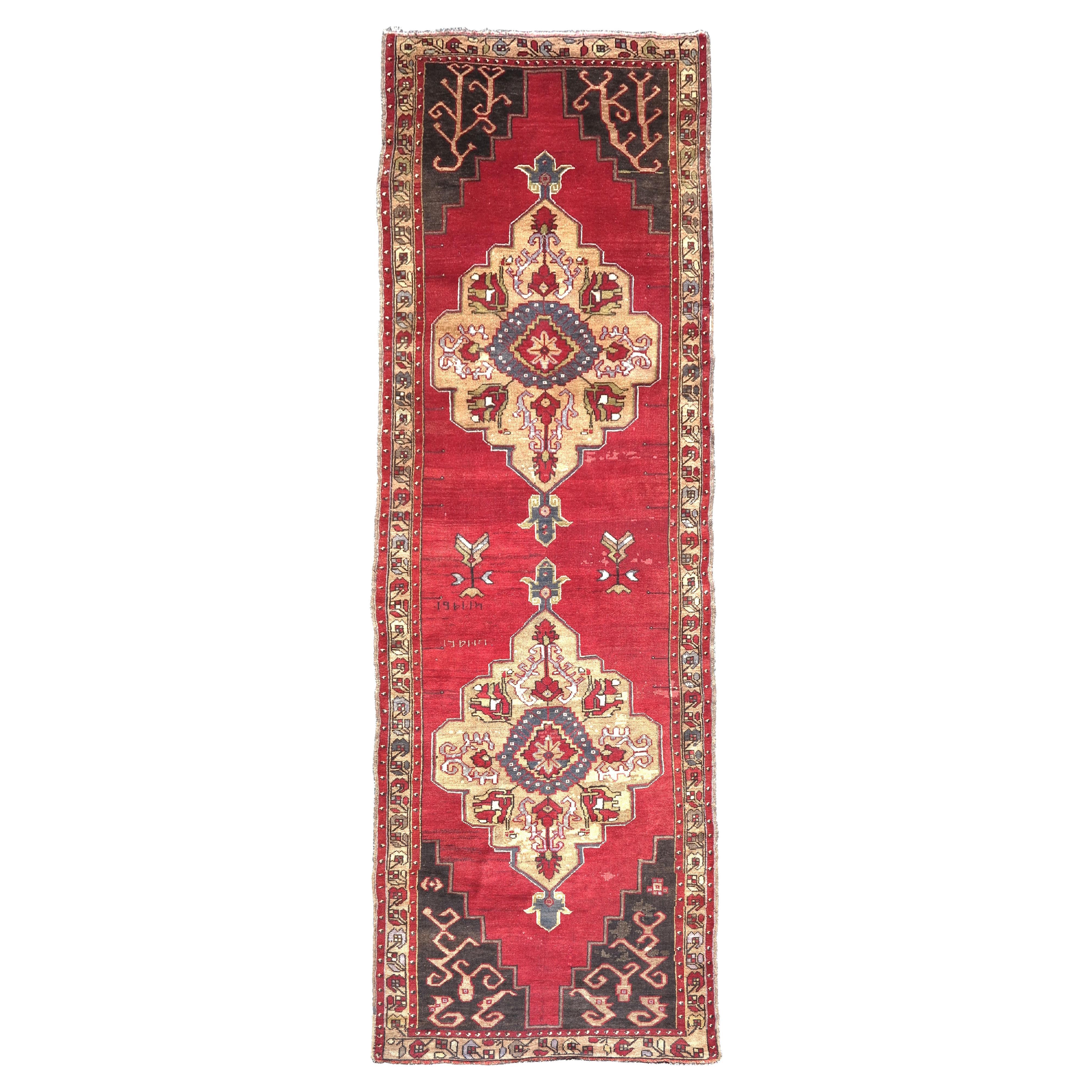 Mid-20th Century Turkish Runner, 3
10" × 11
6" For Sale