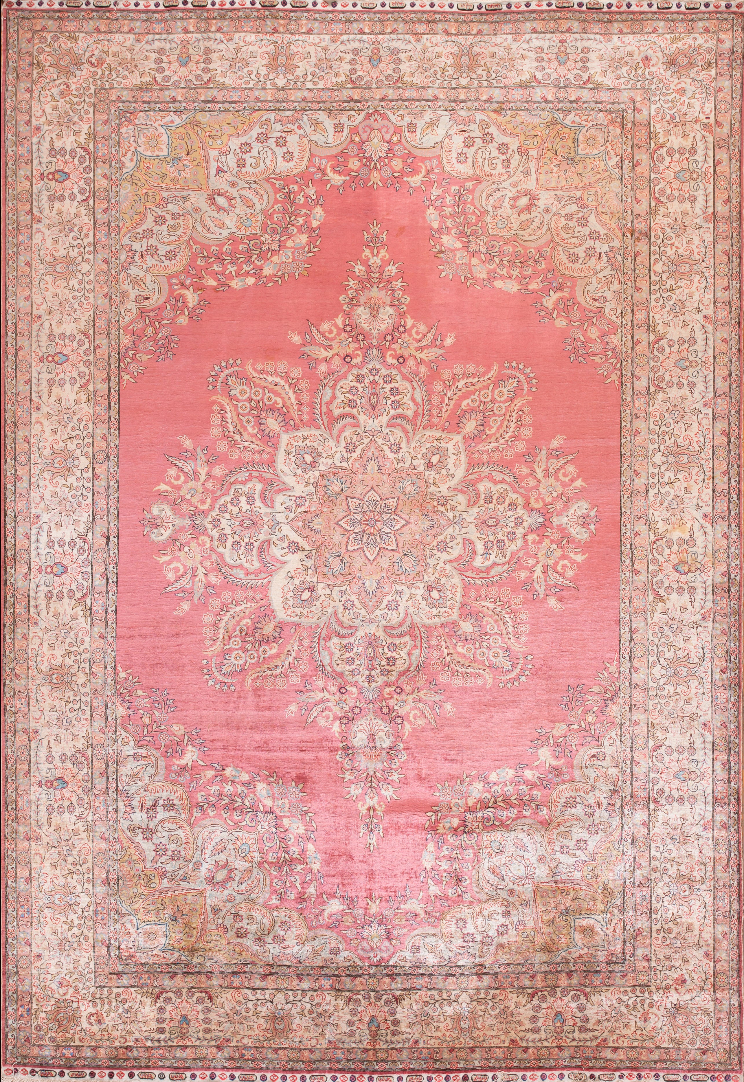 Mid-20th Century Turkish Silk Kayseri Carpet ( 7'6" x 10'10" - 230 x 330 )
