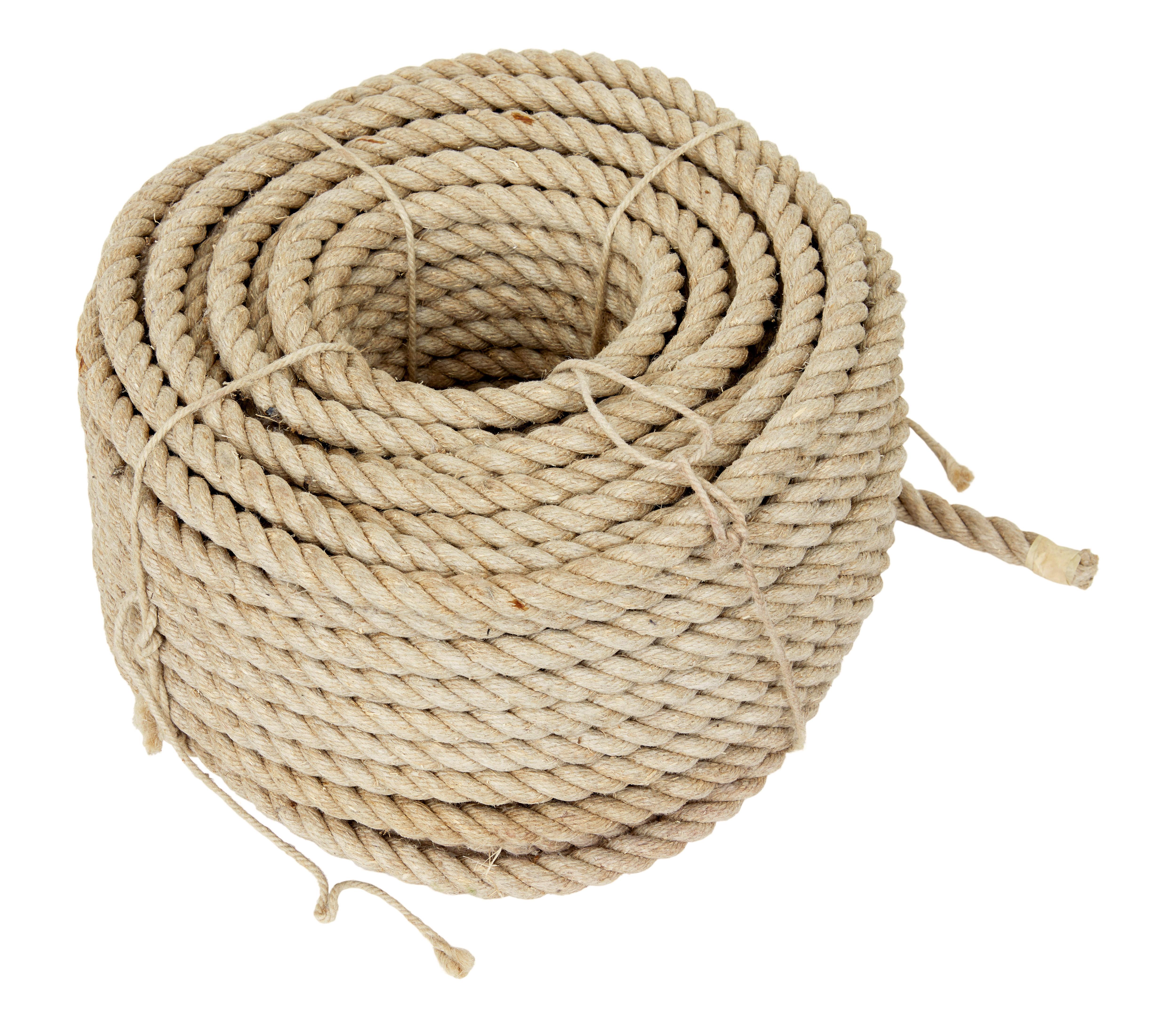 Mid 20th century unused bundle of rope circa 1950.

Here we have an unused bundle of 3/4