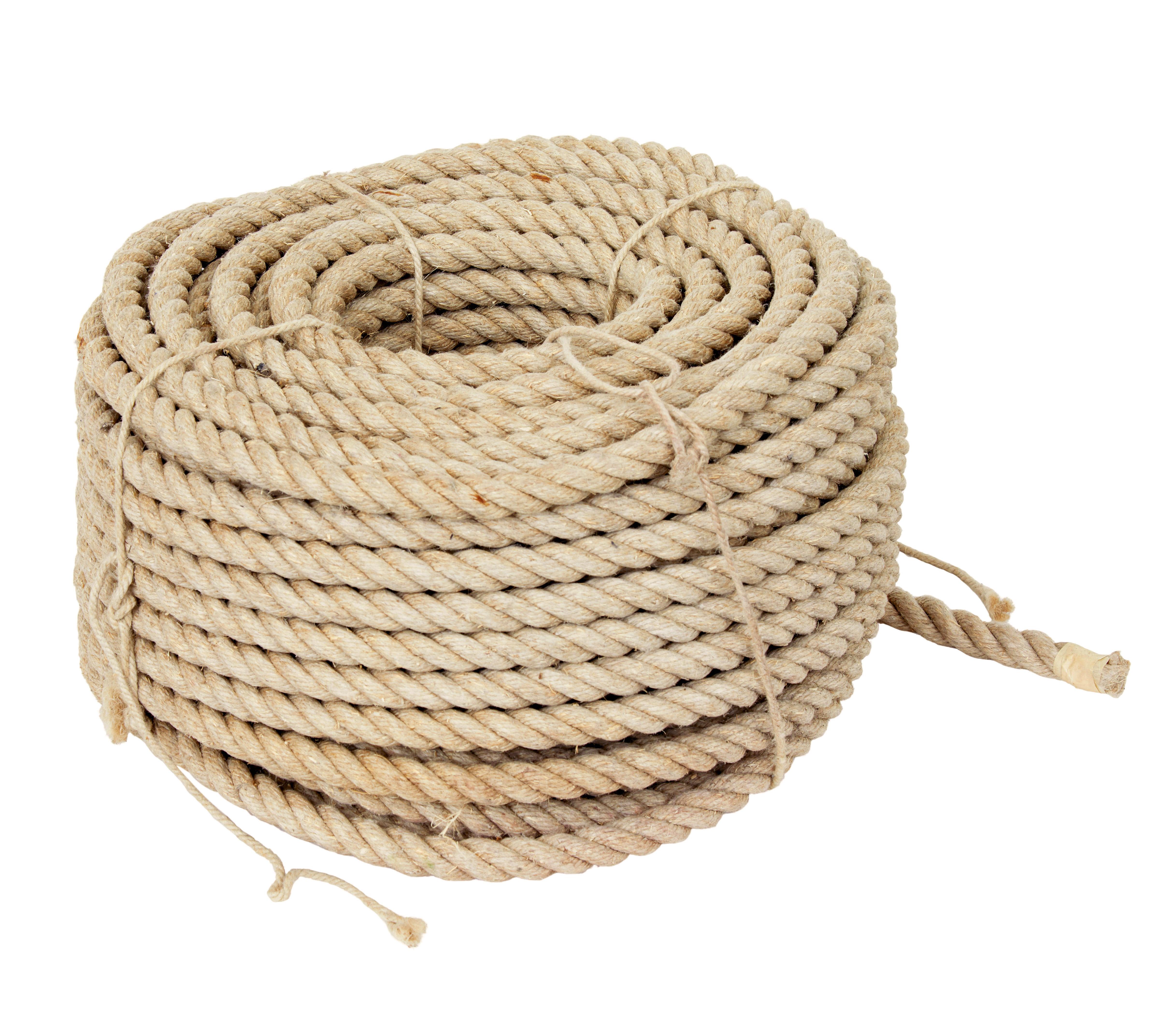 Mid 20th century unused bundle of rope circa 1950.

Here we have an unused bundle of 3/4