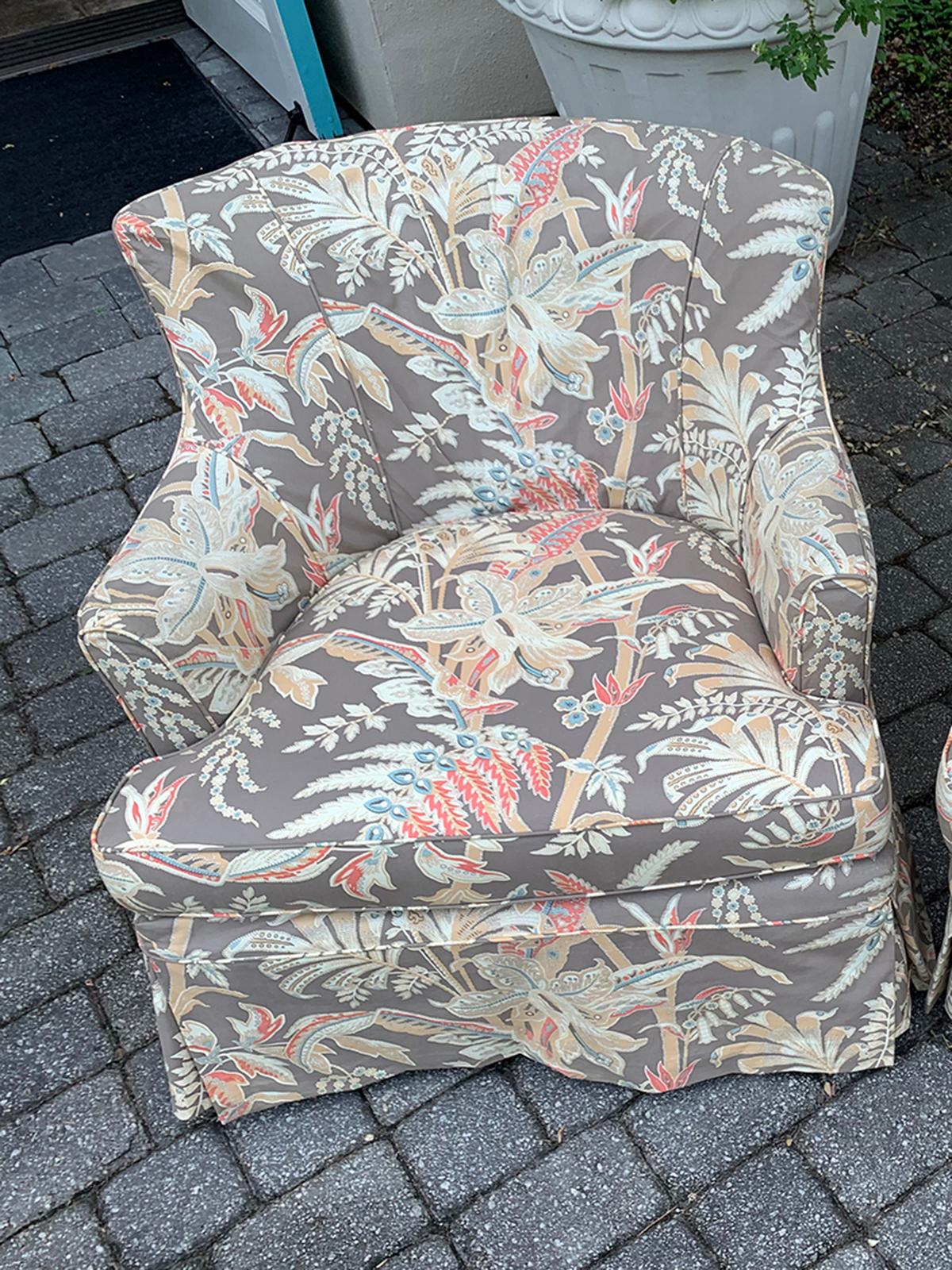 Mid-20th Century Upholstered Club Chair In Good Condition In Atlanta, GA