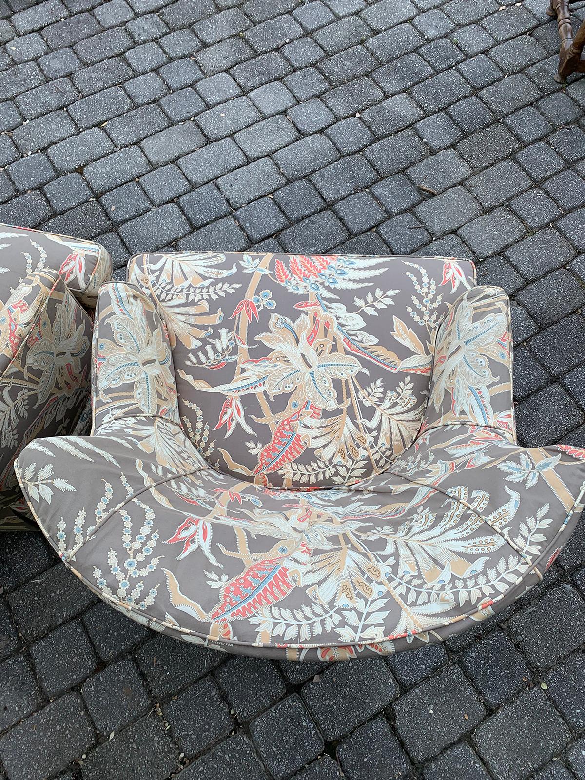 Mid-20th Century Upholstered Club Chair 1