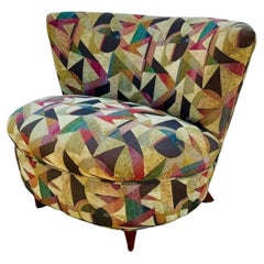 Slipper Lounge Chair imbottita della metà del XX secolo di Gilbert Rohde