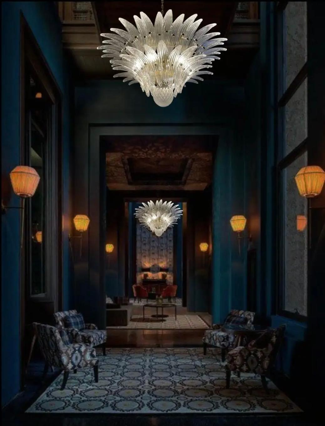 Italiano Lampadario veneziano della metà del XX secolo, Murano, anni '80 in vendita