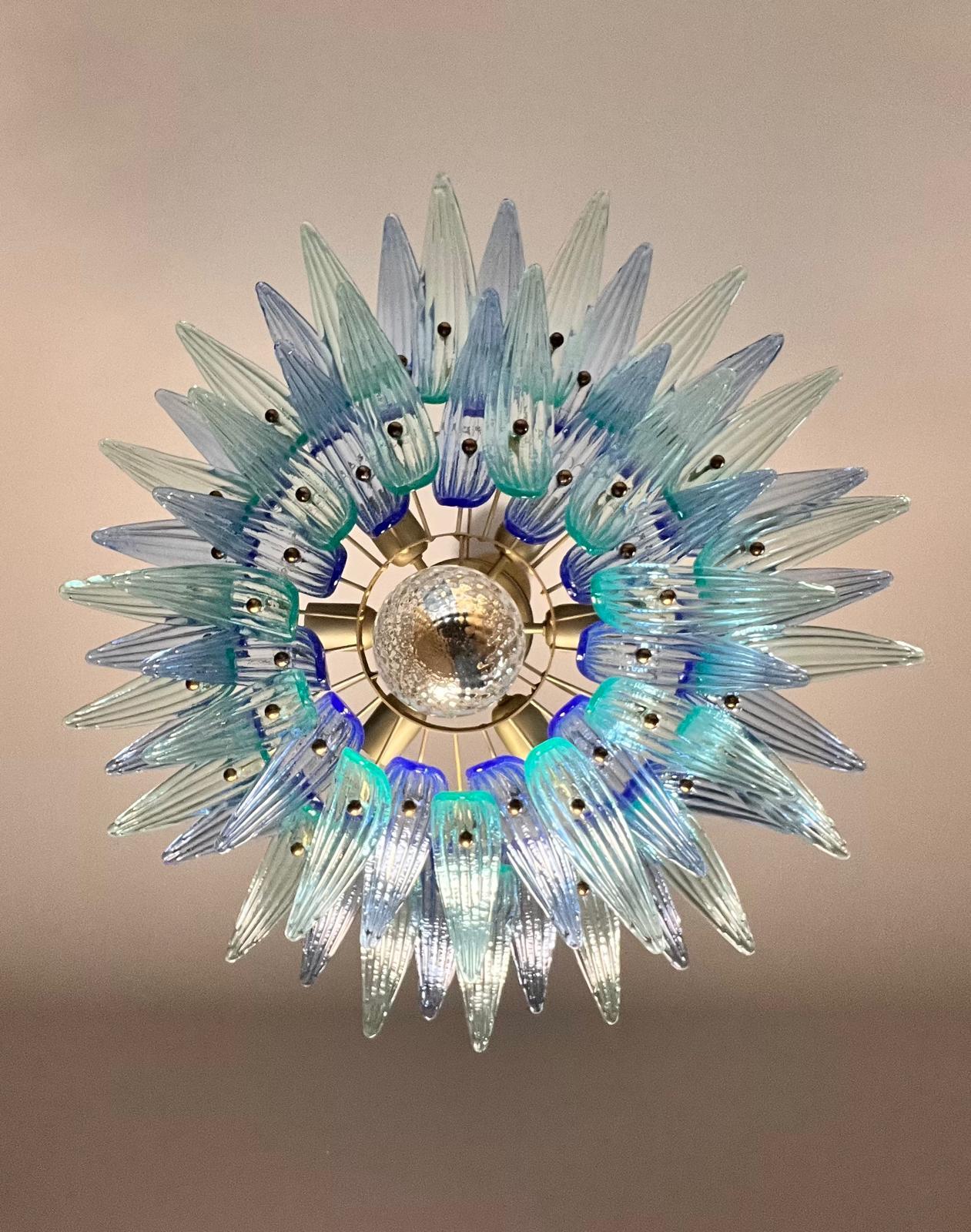 Fine XX secolo Lampadario veneziano della metà del XX secolo, Murano, anni '80 in vendita