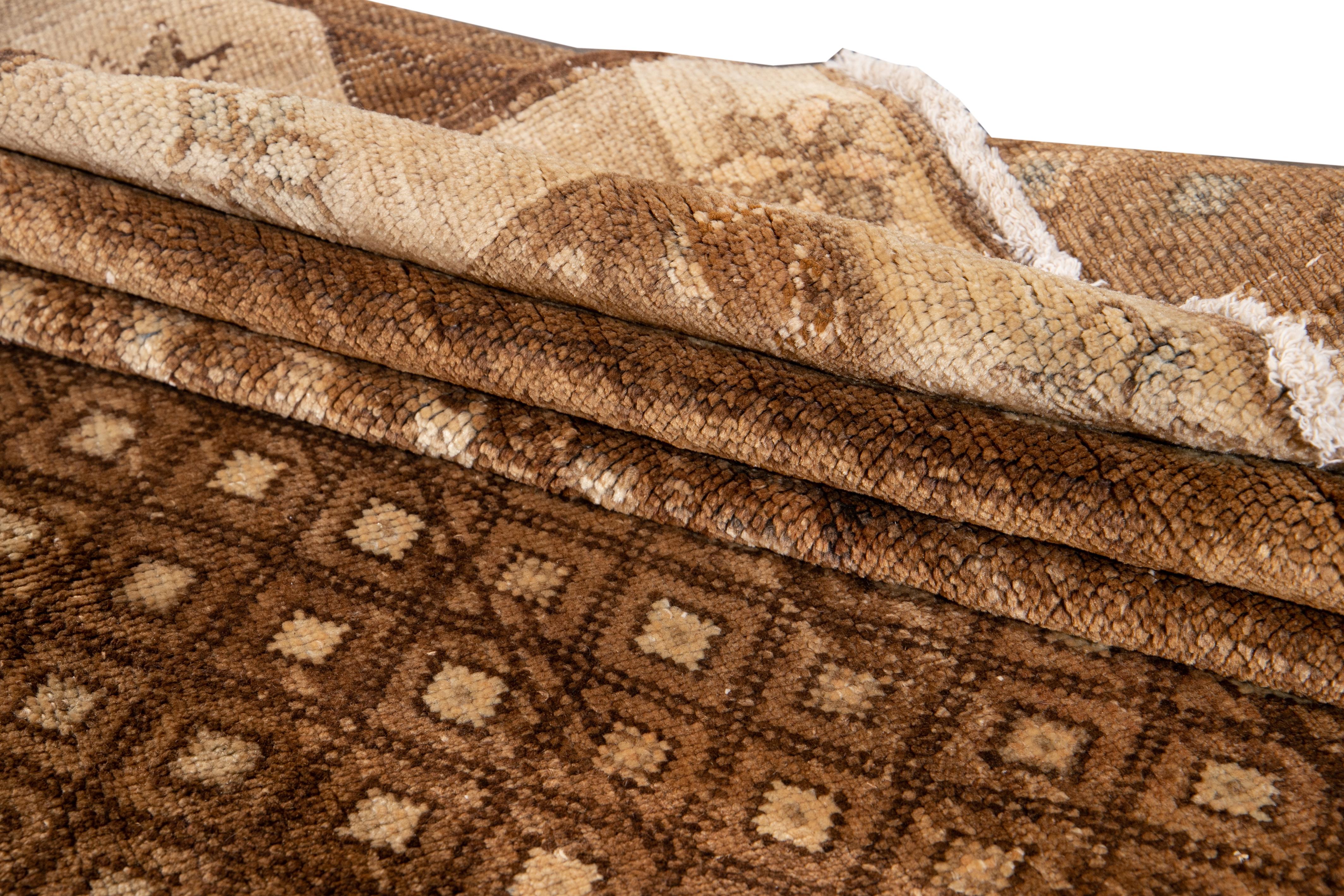 Mid-20th Century Vintage Anatolian Kars Wool Rug For Sale 4