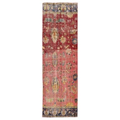 Mid-20th Century Vintage Art Deco Wool Runner Rug