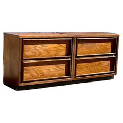 Mid 20th Century Vintage Basset Brentwood Third Dimension Nightstands - a Pair