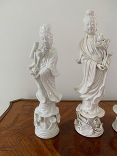 Mid 20th Century Vintage Blanc De Chine Figures - Set of 4