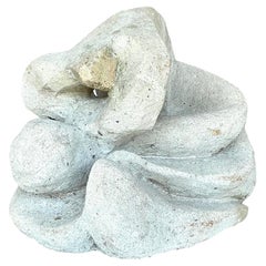 Escultura Figurativa Abstracta de Hormigón Boho Vintage de Mediados del Siglo XX