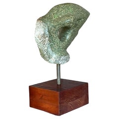 Escultura de piedra abstracta boho de mediados del siglo XX