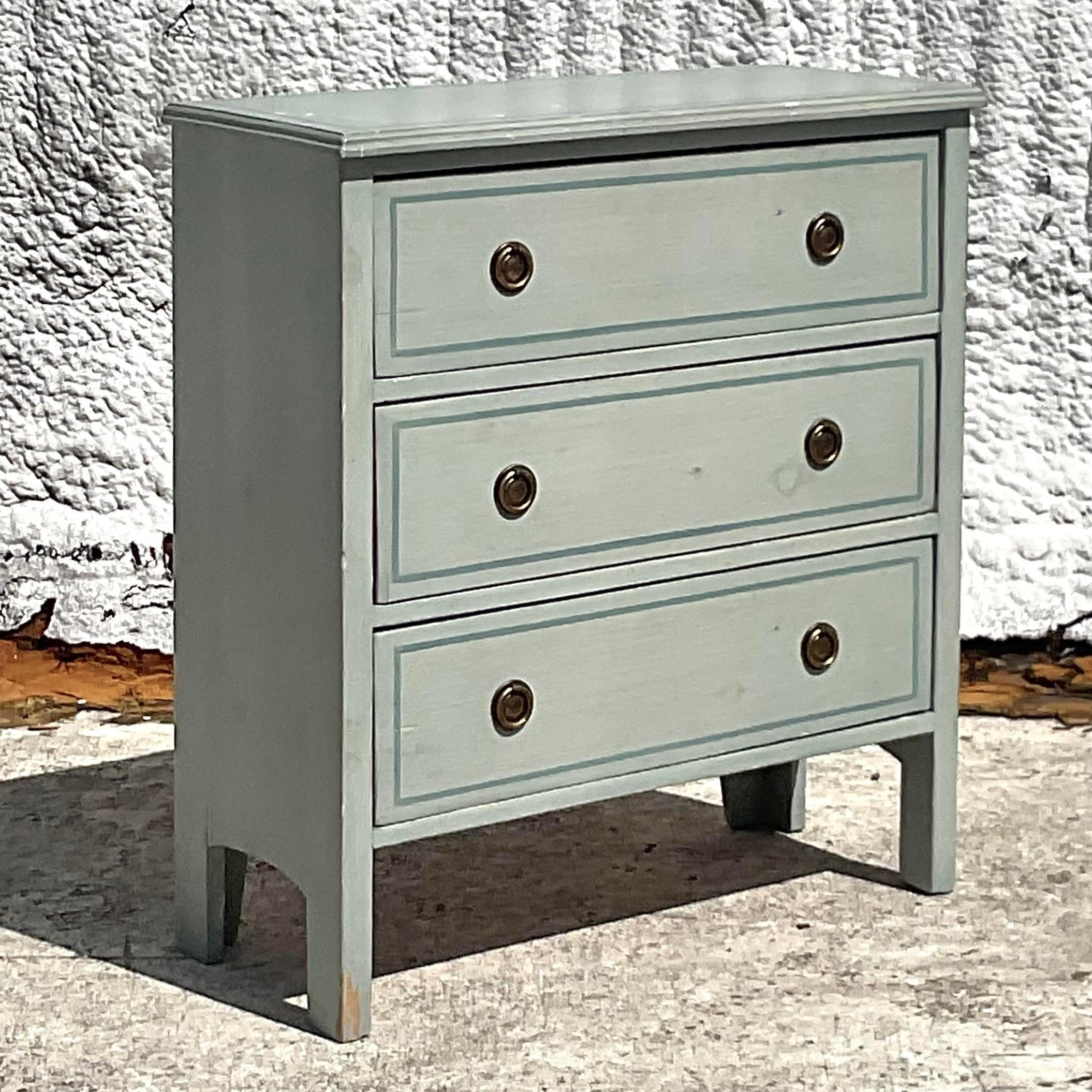 Drawers. Crafted with care and adorned with intricate designs, this chest embodies the eclectic spirit of American bohemian style. Perfect for storing treasures and adding a unique focal point to any room, it's a blend of functionality and artistic