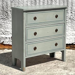 Mid 20th Century Vintage Boho Petite Painted Chest of Drawers