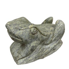 Mid-20th Century Vintage Chinese Hand Crafted Stone Frog