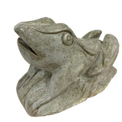 Mid-20th Century Vintage Chinese Hand Crafted Stone Frog