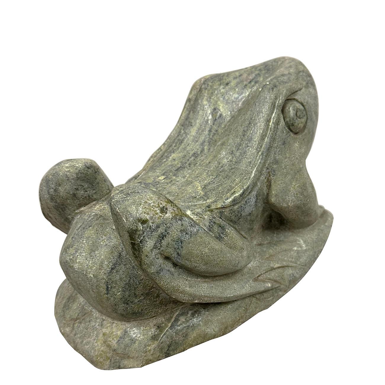 Chinese Export Mid-20th Century Vintage Chinese Hand Crafted Stone Frog