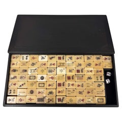 Mid-20th Century Vintage Chinese Mah-Jong Game Set