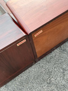 Mid 20th Century Vintage Drylund Rosewood Nightstands - a Pair