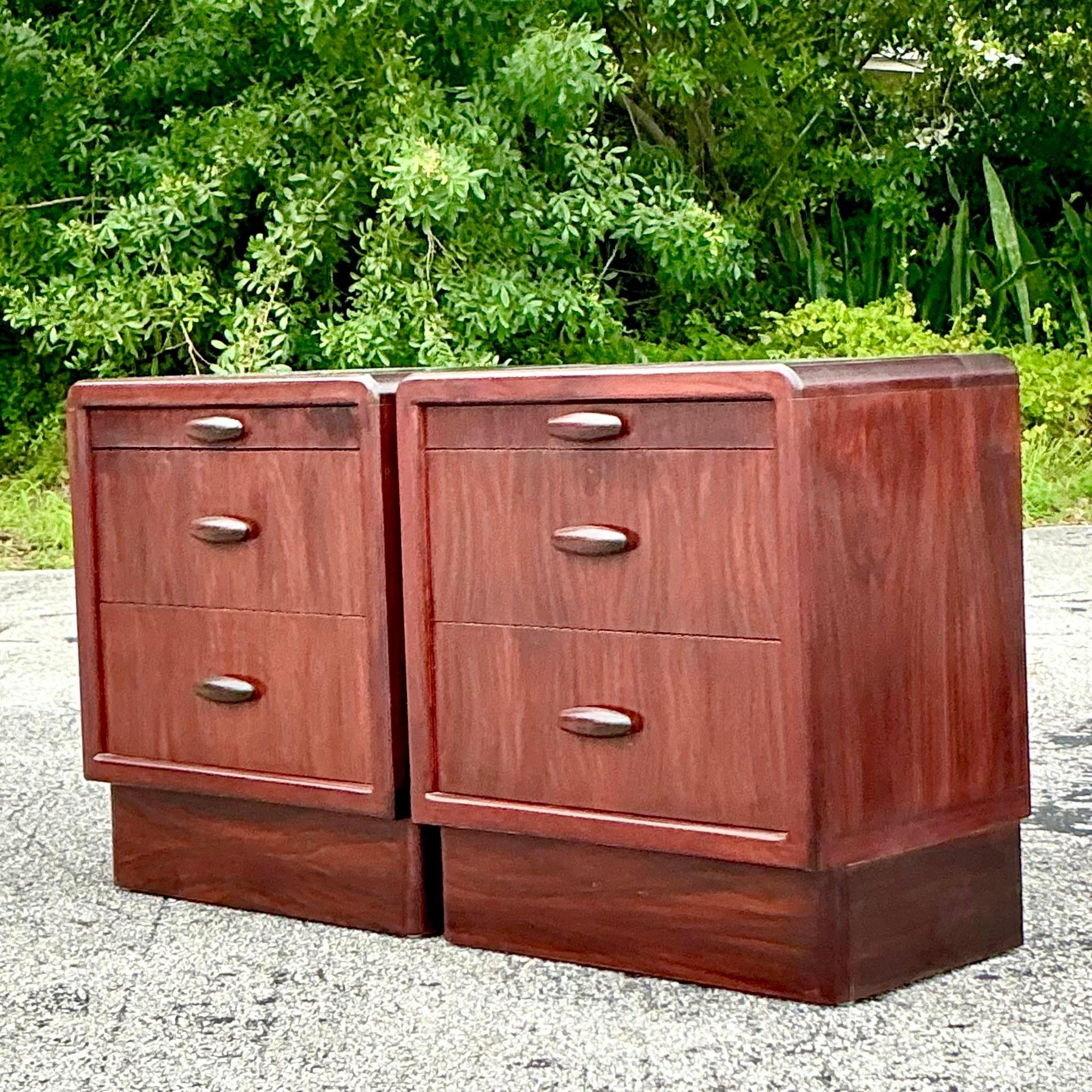 Mid 20th Century Vintage Drylund Rosewood Nightstands - a Pair For Sale 3