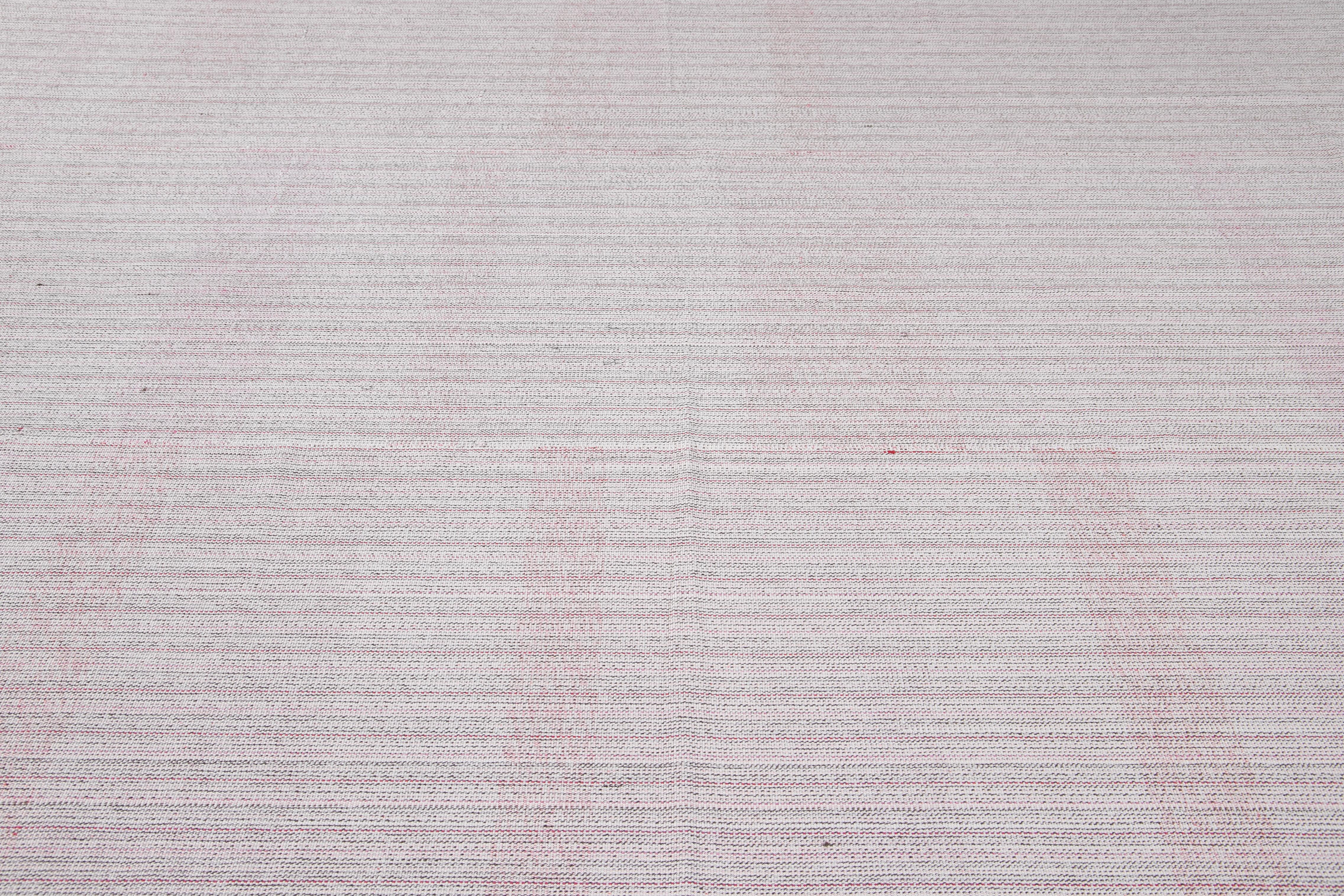 Mid-20th Century Vintage Flat-Weave Rug For Sale 1
