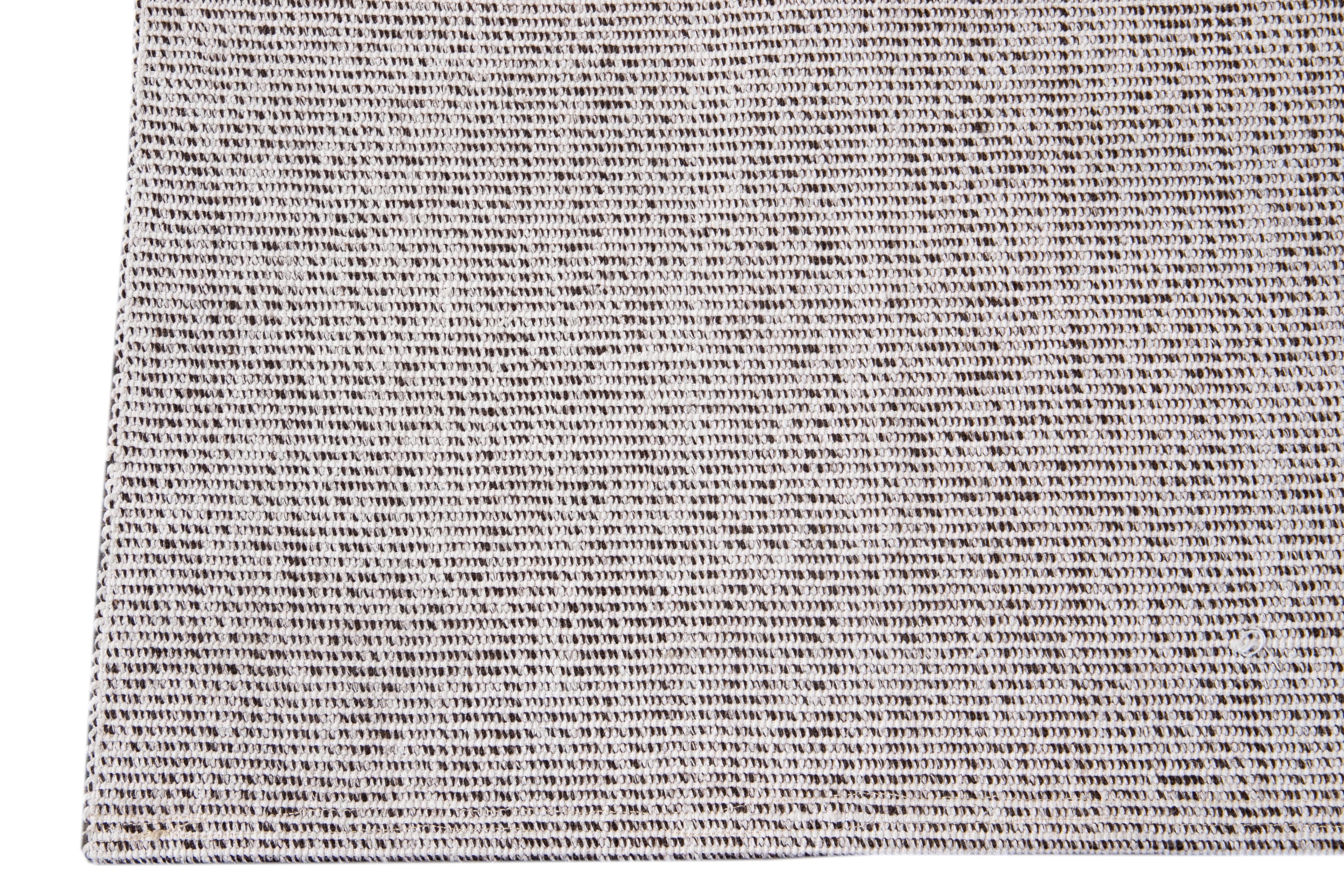 Mid-20th Century Vintage Flat-Weave Rug 2