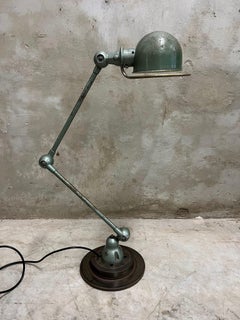 Mid-20th Century Vintage Industrial 2 Arm Jieldé Table Lamp