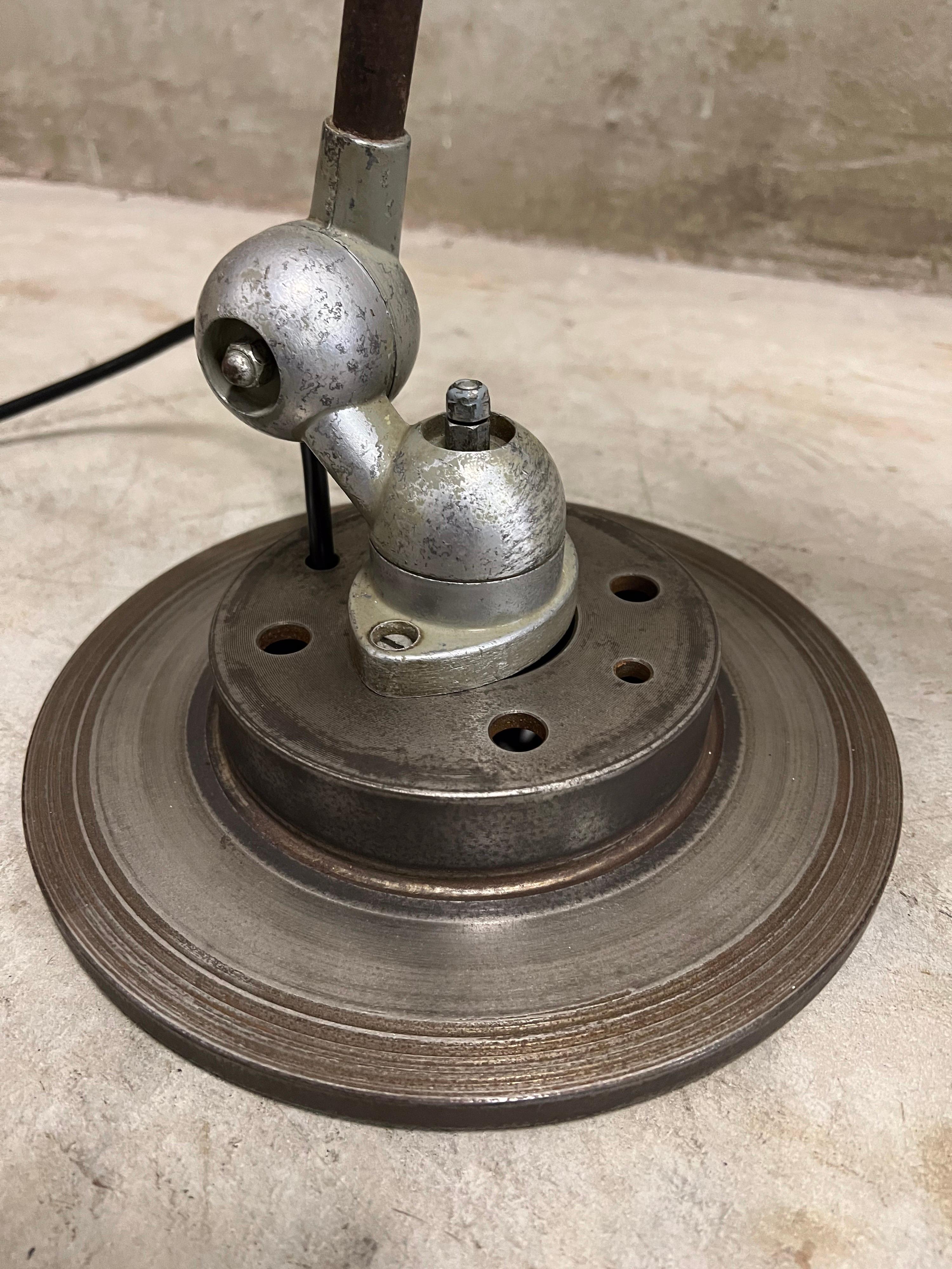Mid-20th Century Vintage Industrial Jieldé Table Lamp, Fantastic Patina 5