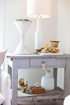 Mid-20th Century Vintage Italian Alabaster Grape Cluster with Branch
