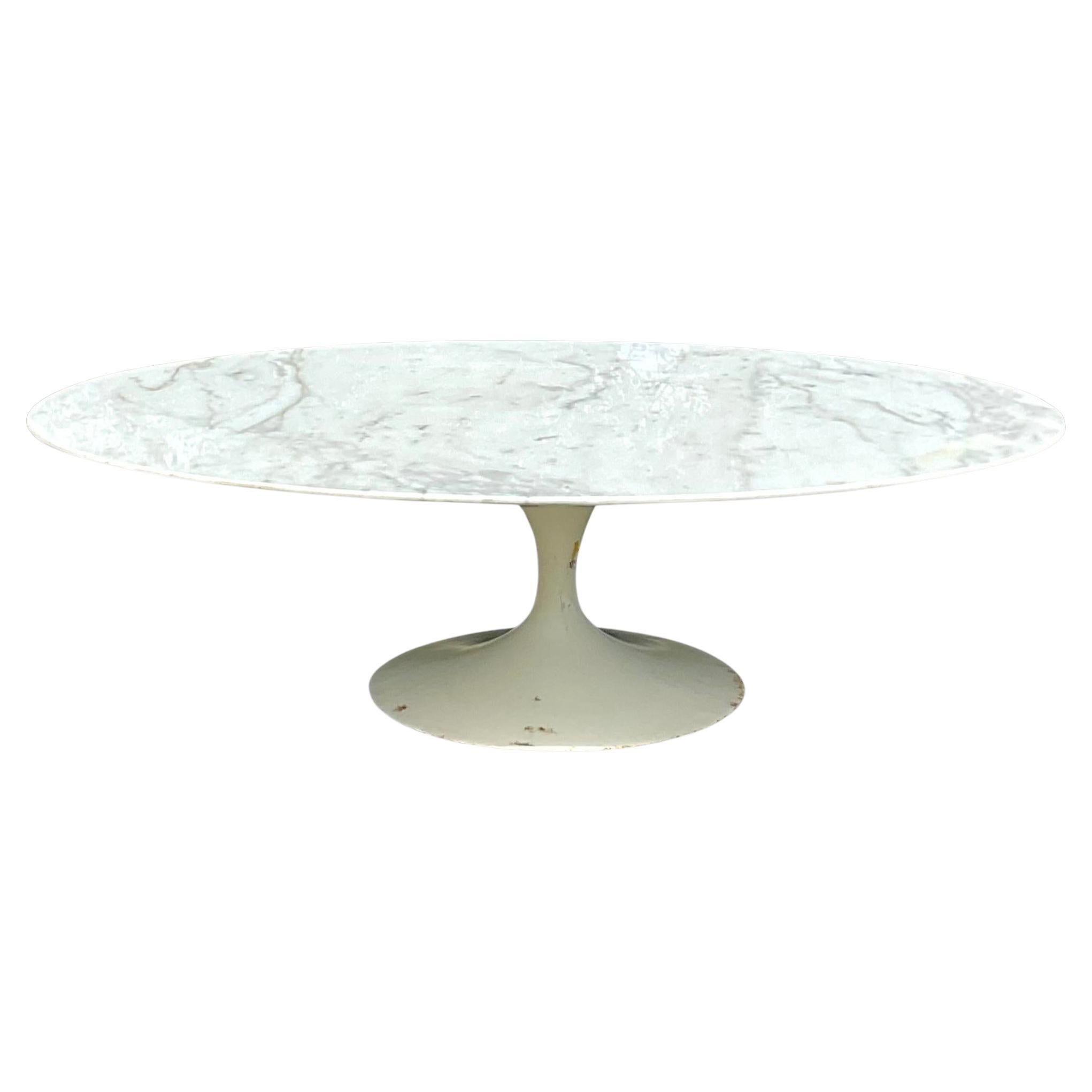 Mid 20th Century Vintage Knoll International Marble Saarinen Coffee Table