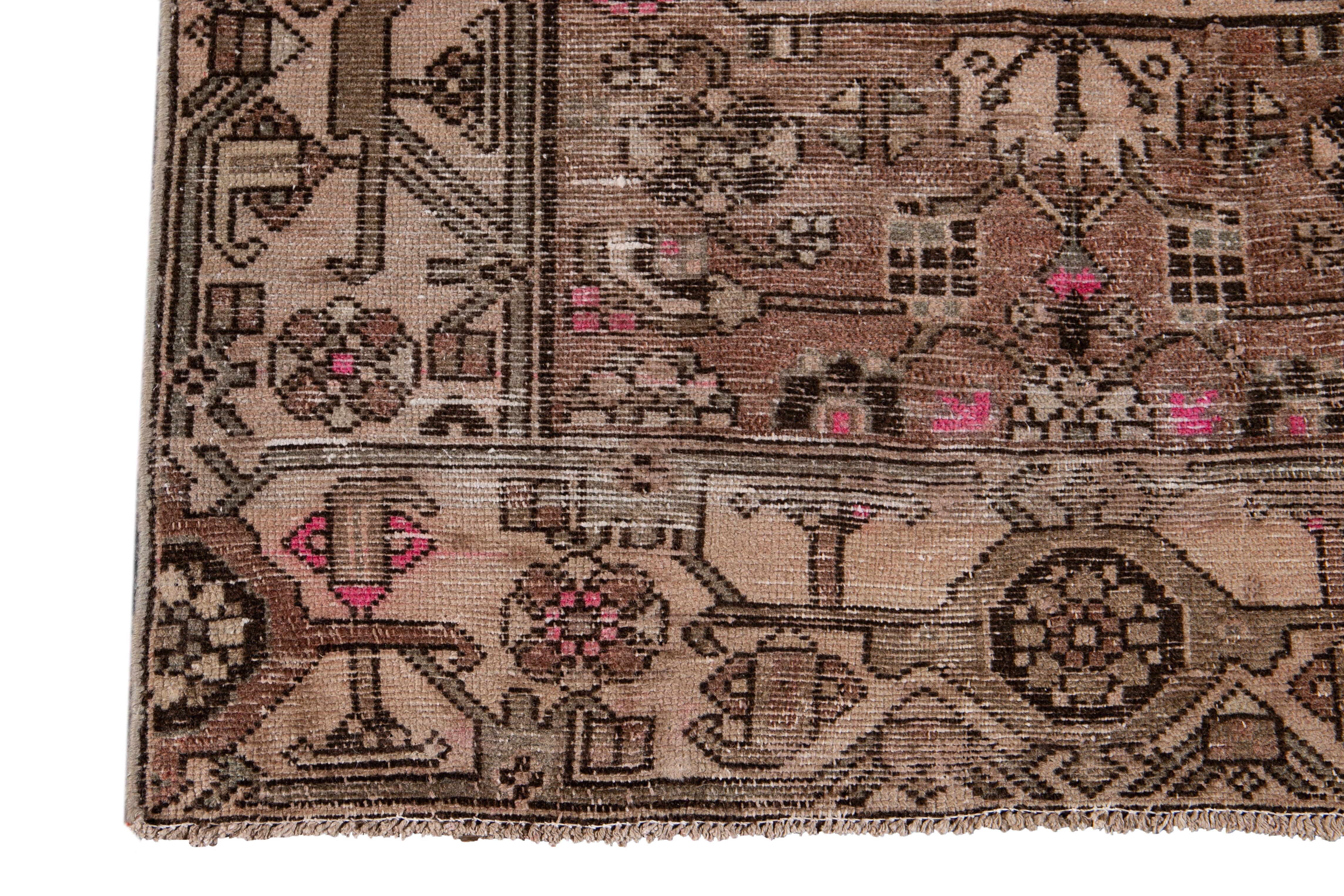 Mid-20th Century Vintage Malayer Runner Rug For Sale 3