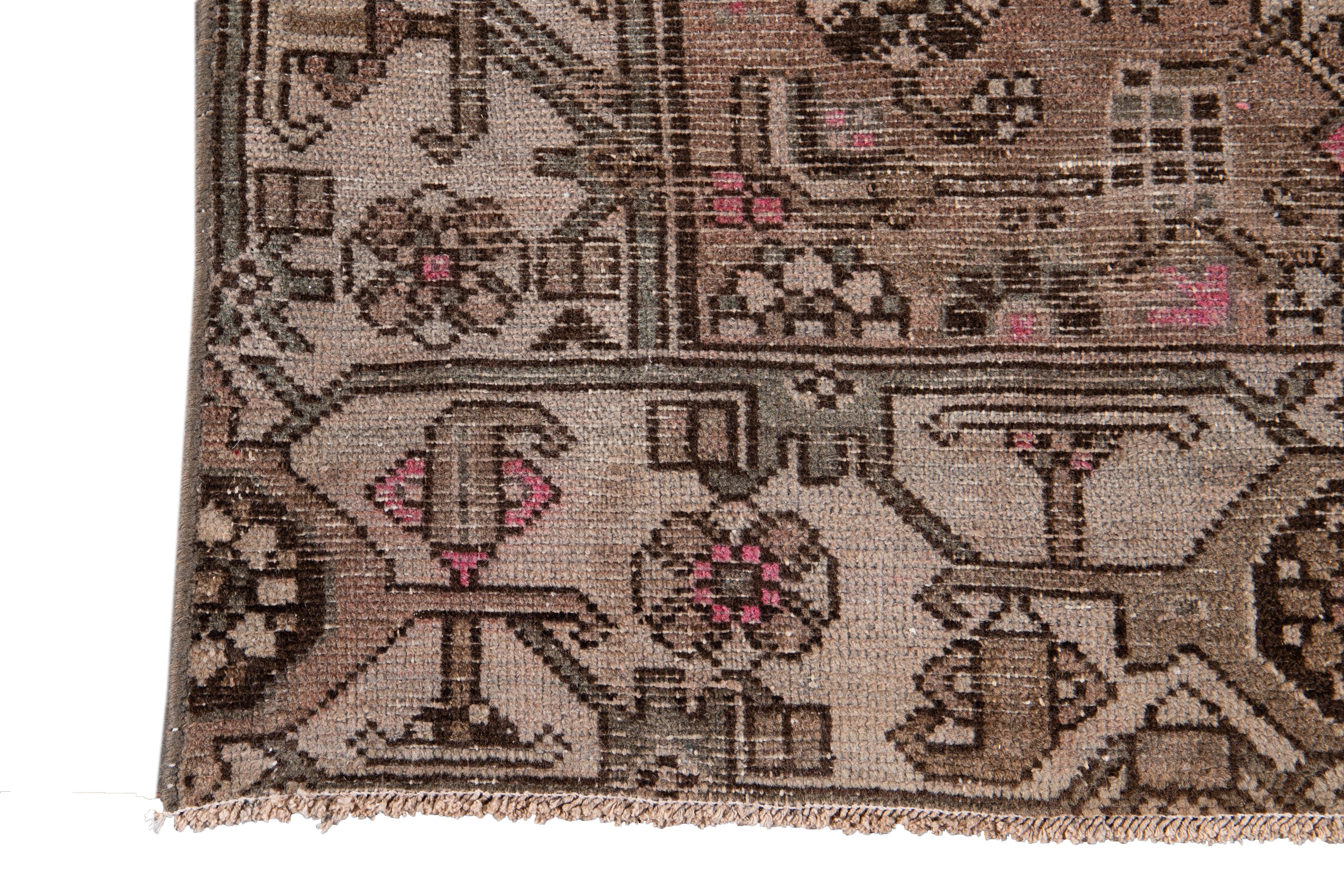 Mid-20th Century Vintage Malayer Runner Rug For Sale 7