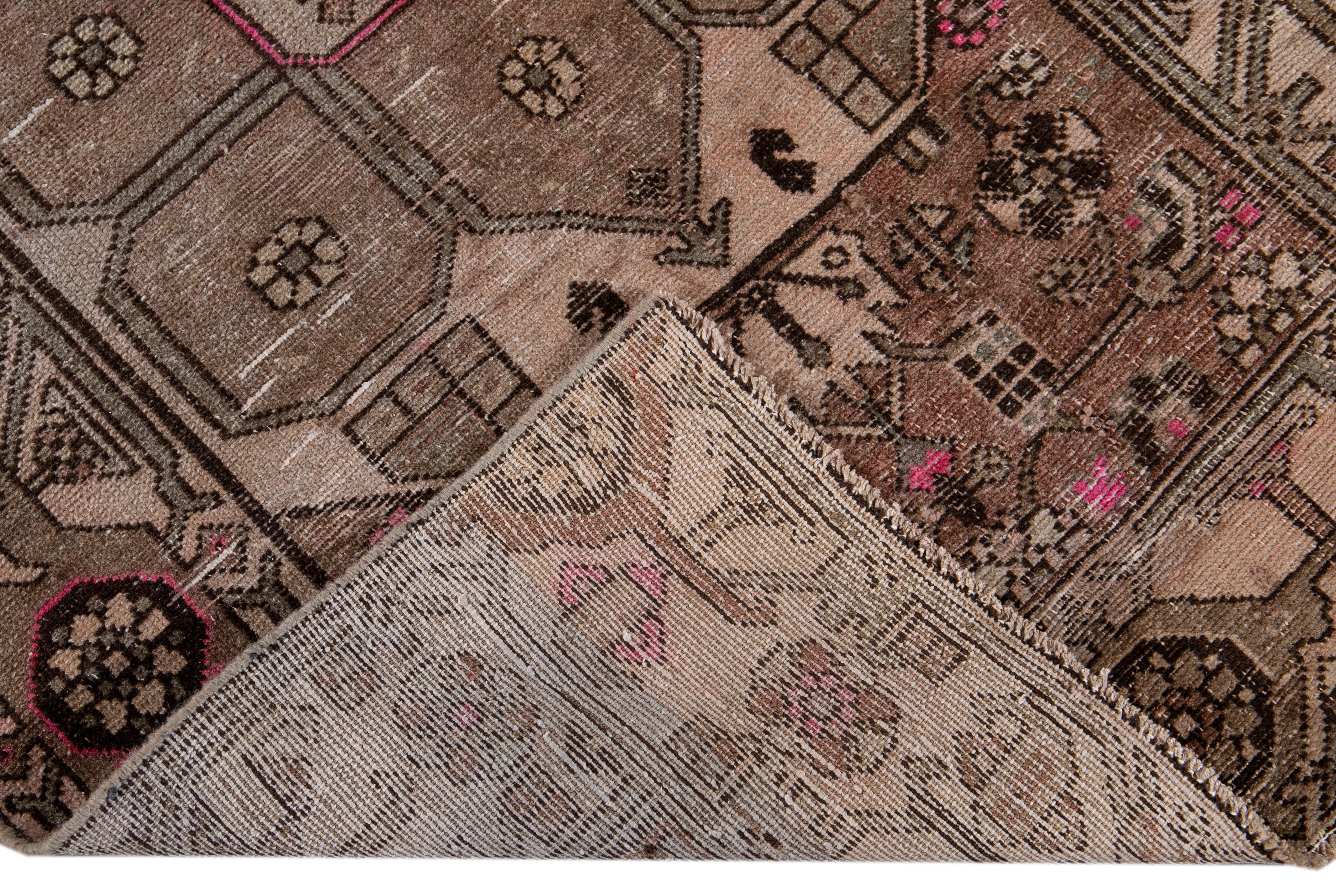 Persian Mid-20th Century Vintage Malayer Runner Rug For Sale