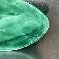 Mid 20th Century Vintage Mid-Century Modern Glazed Ceramic Gladiola Vase