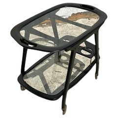 Mid 20th Century Vintage Mid-Century Modern Italian Caesare Lacca Bar Cart