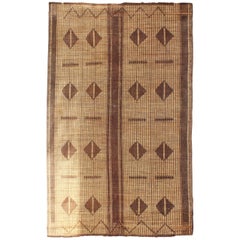 Mid-20th Century Vintage Moroccan Leather Tuareg Rug North Africa