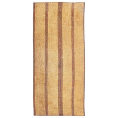 Mid-20th Century Vintage Moroccan Leather Tuareg Rug North Africa