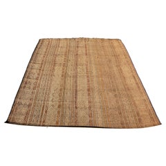 Mid-20th Century, Vintage Moroccan Leather Tuareg Rug North Africa