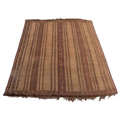 Mid-20th Century Vintage Moroccan Leather Tuareg Rug North Africa