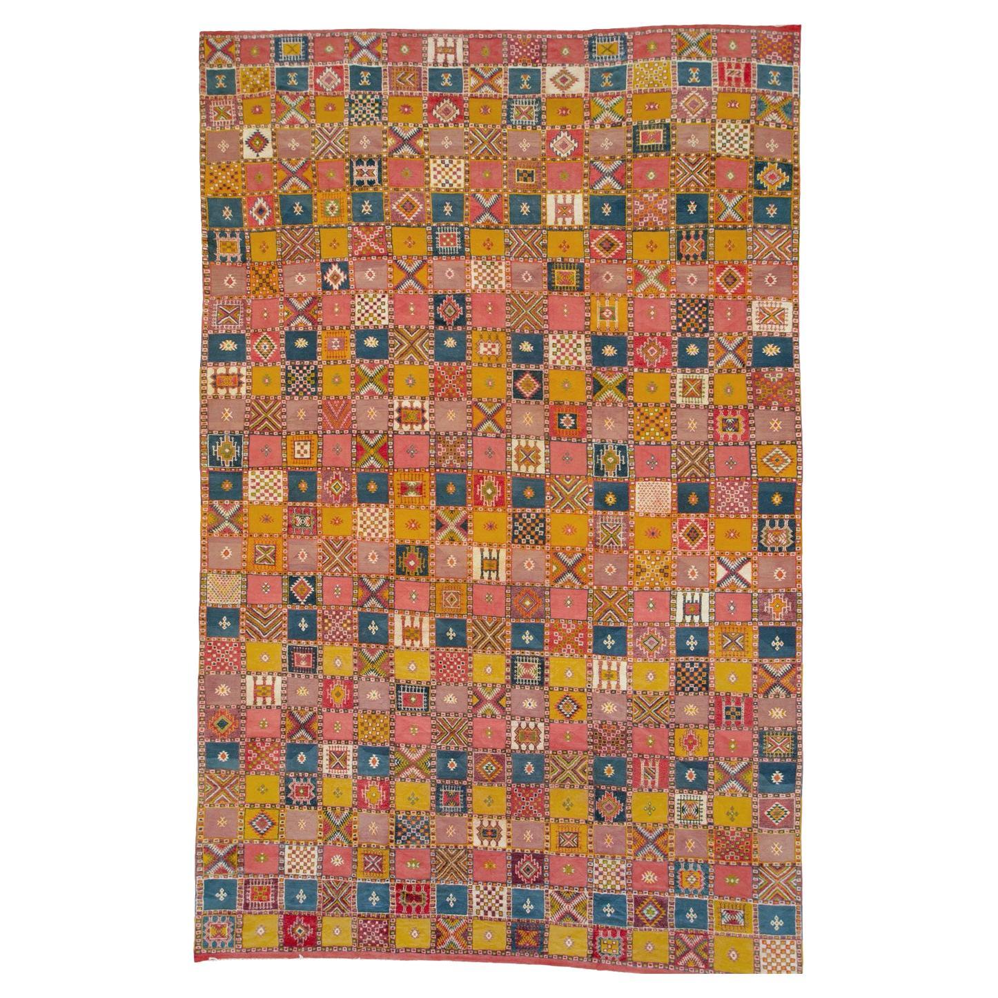 Mid-20th Century Vintage Moroccan Oversize Carpet