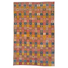 Mitte des 20. Jahrhunderts Vintage Marokkanischer Teppich in Übergröße
