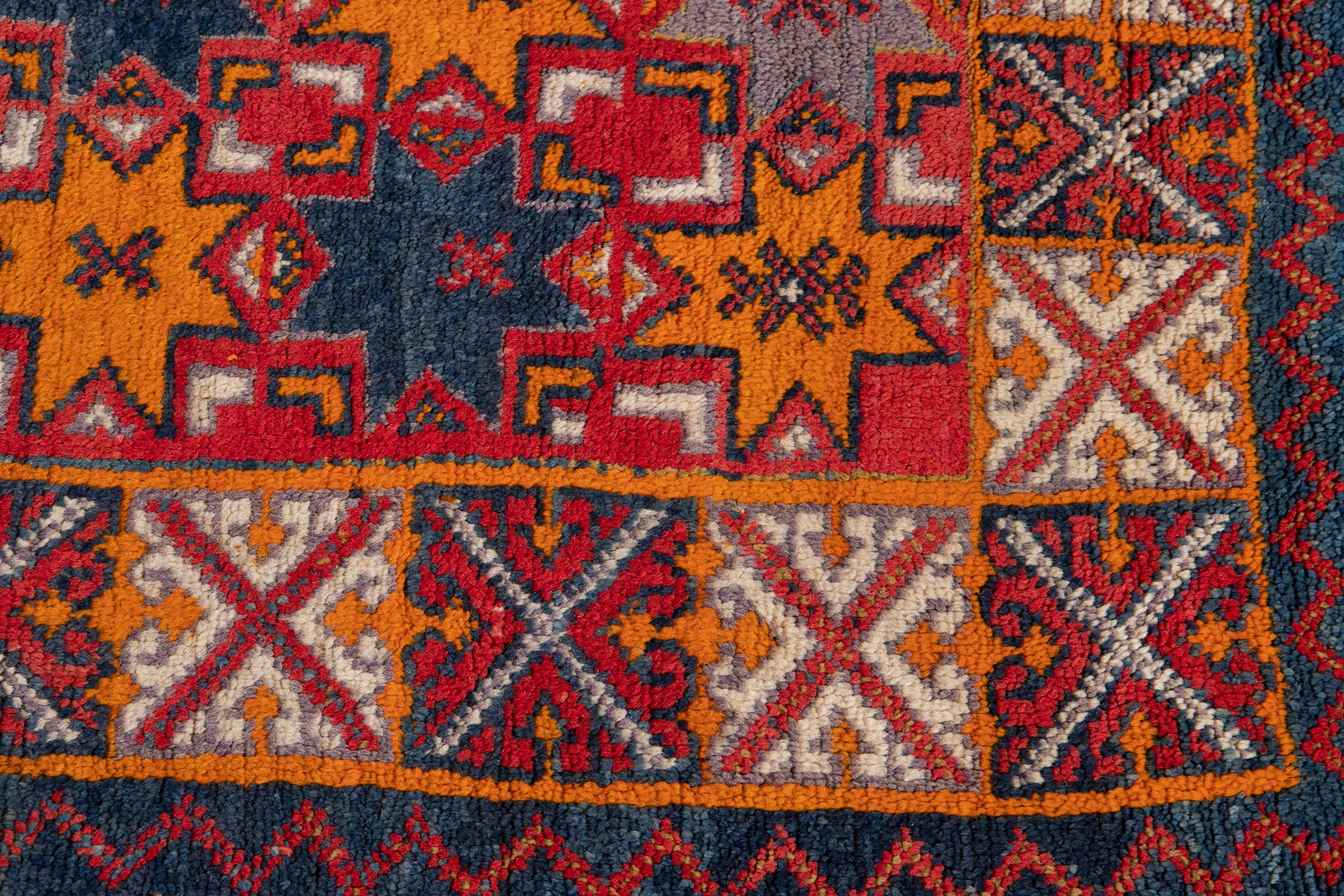 Mid-20th Century Vintage Moroccan Rug For Sale 2