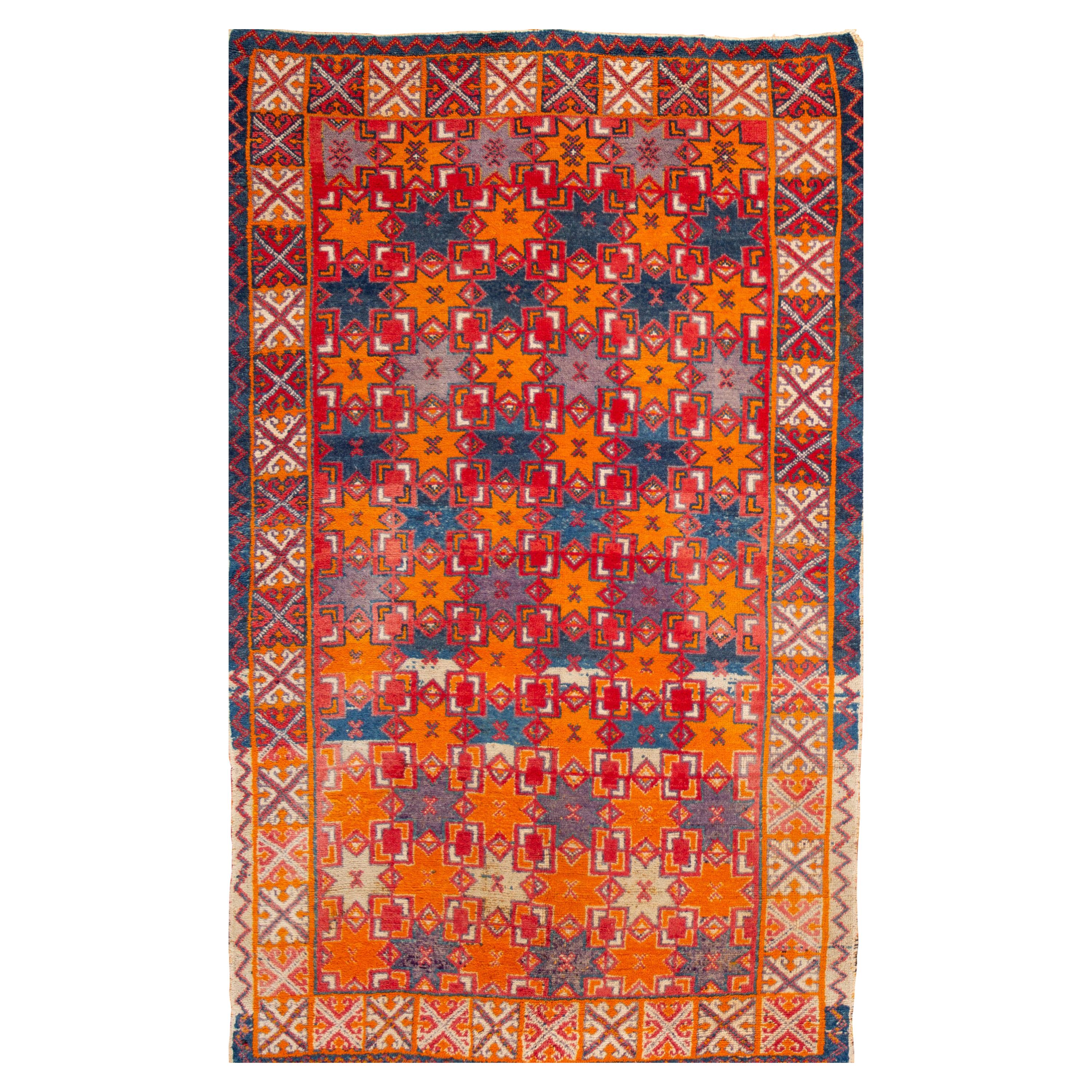 Marokkanischer Vintage-Teppich aus der Mitte des 20