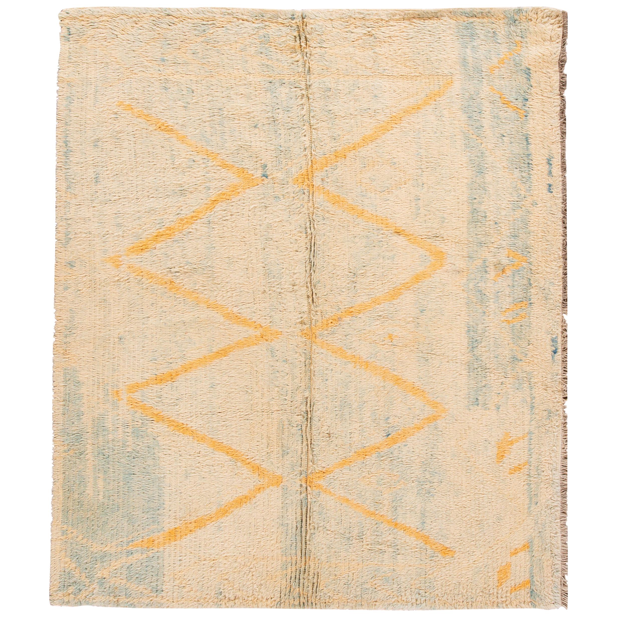 Mid-20th Century Vintage Moroccan Wool Rug