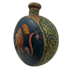 Mid 20th Century Vintage Mughal Metal Water Vessel from Rajasthan India