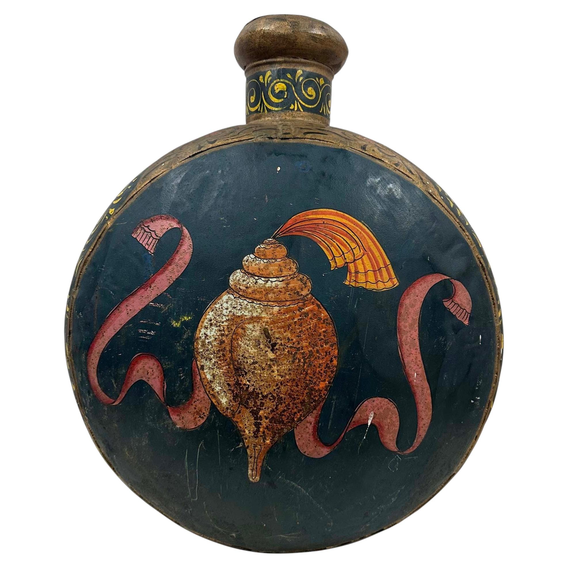 Vaso d'acqua Mughal in metallo della metà del XX secolo, proveniente dal Rajasthan, India in vendita