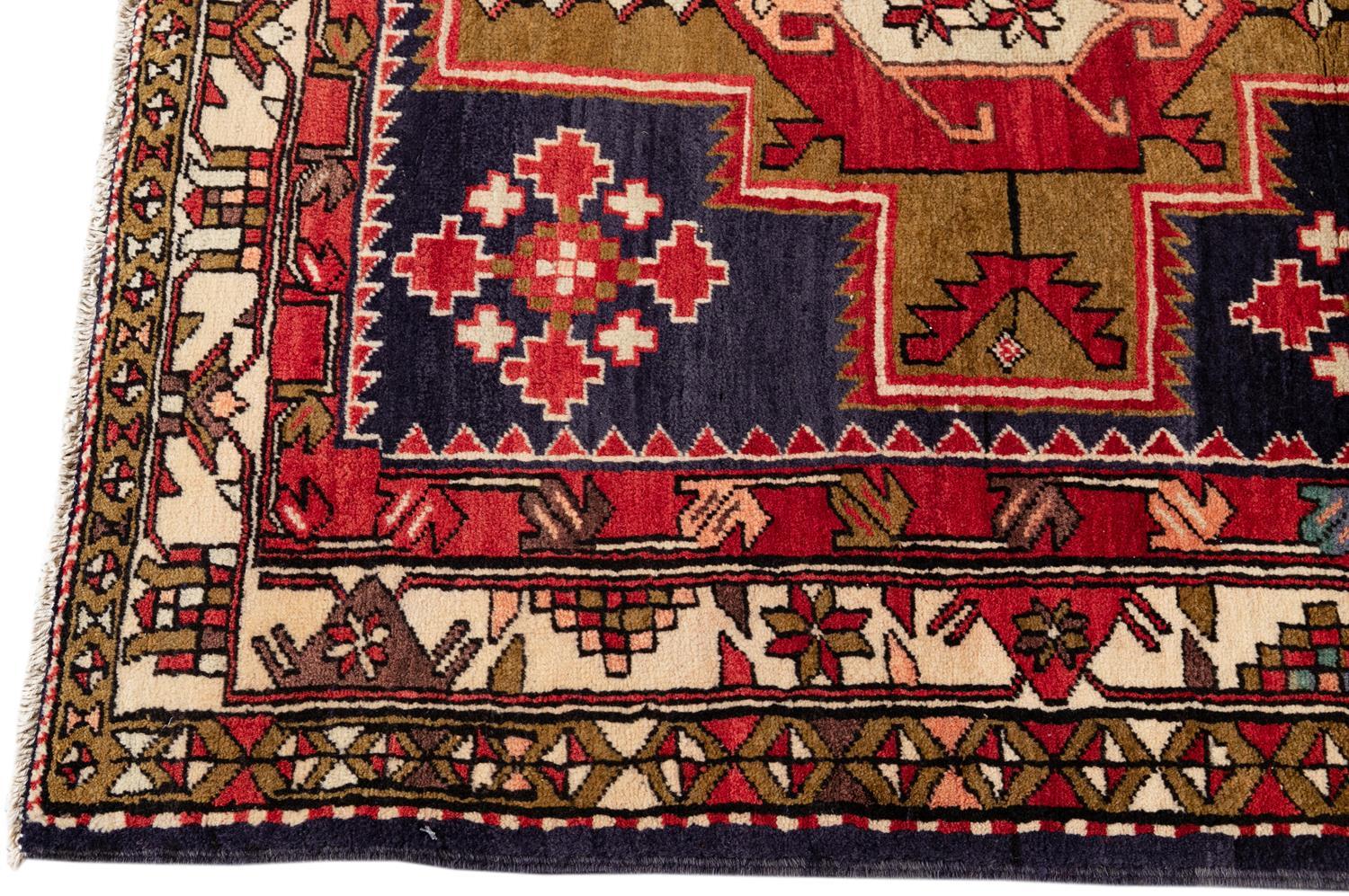 Asian Mid-20th Century Vintage North West Persian Rug For Sale