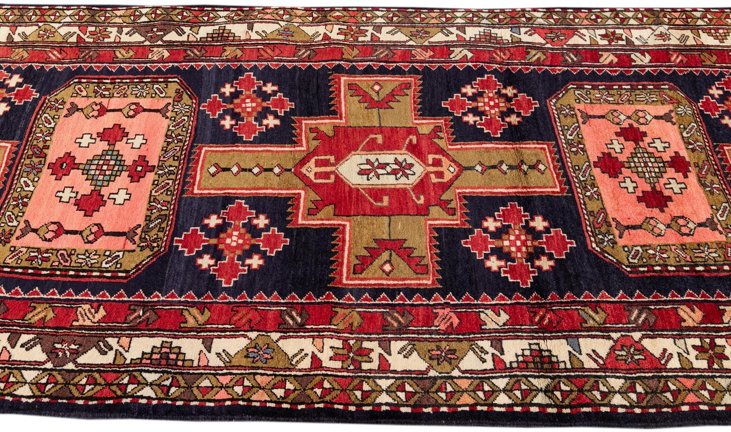 Mid-20th Century Vintage North West Persian Rug In Good Condition For Sale In Norwalk, CT